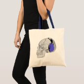 MODERNONTWERP VAN EEN VAARDIGHEID MET BLAUWE HOOFD TOTE BAG (Voorkant (product))