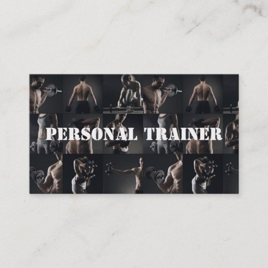 ModernPersonal Trainer Fitness Sport Visitekaartje (Voorkant)