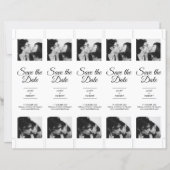 ModernPhoto Booth 2x7" Save the Date Wedding Strip (Achterkant)