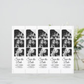ModernPhoto Booth 2x7" Save the Date Wedding Strip (Staand voorkant)