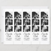ModernPhoto Booth 2x7" Save the Date Wedding Strip (Voorkant)