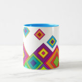 ModernRetro Diamonds Tweekleurige Koffiemok (Center)