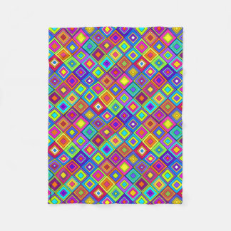 ModernRetro Squares Fleece Blanket