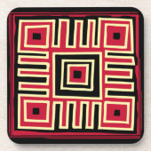 modernste abstracte meetkunde bier onderzetter (Voorkant)