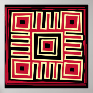 modernste abstracte meetkunde poster