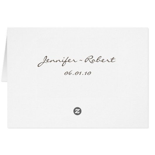 ModernTweed in Charcoal Table Number-kaart (Achterkant Horizontaal)