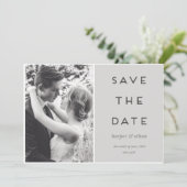 MODERNZIJDE AAN ZIJDE BEWAREN DE DATUM SAVE THE DATE (Staand voorkant)