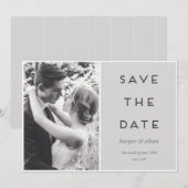 MODERNZIJDE AAN ZIJDE BEWAREN DE DATUM SAVE THE DATE (Voorkant / Achterkant)