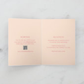 Moderrn Peach QR Code Elegante Trouw (Binnen)