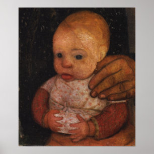 Modersohn-Becker - Baby met haar moeders hand Poster