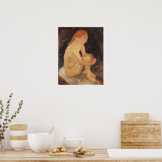 Modersohn-Becker - Girl 1904 Poster (Keuken)