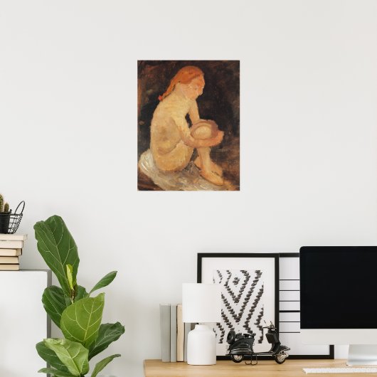 Modersohn-Becker - Girl 1904 Poster (Thuiskantoor)