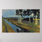 Modersohn-Becker - Gray Landscape Marsh Channel Poster (Voorkant)