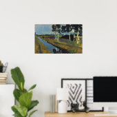 Modersohn-Becker - Grijs Landschap Moeras Kanaal Poster (Thuiskantoor)