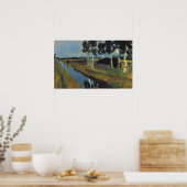 Modersohn-Becker - Grijs Landschap Moeras Kanaal Poster (Keuken)