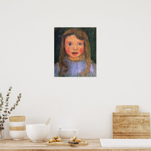 Modersohn-Becker - Hoofd van een klein meisje (Els Poster (Keuken)