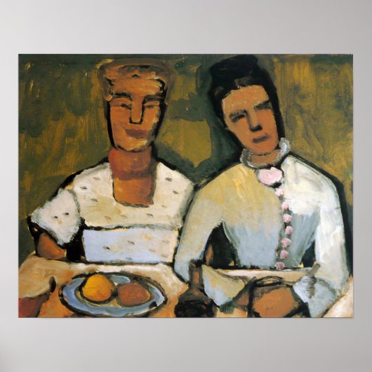 Modersohn-Becker - Lee en zijn zus Hoetger 1907 Poster (Voorkant)