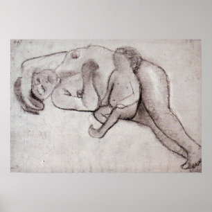 Modersohn-Becker - Liggende Moeder En Kind 1906 Poster