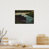 Modersohn-Becker - Marsh Channel met turfbarrières Poster (Keuken)