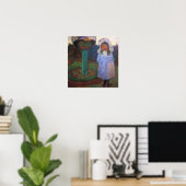 Modersohn-Becker - Meisjes in de tuin met glazen b Poster (Thuiskantoor)