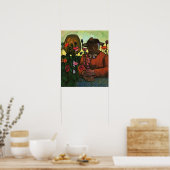 Modersohn-Becker - Oude vrouw in de tuin 1906 Poster (Keuken)