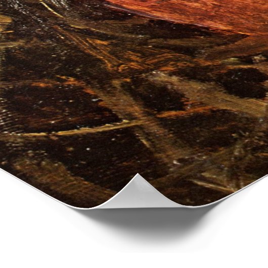 Modersohn-Becker - Peasant kind met roze Schort Poster (Hoek)