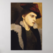 Modersohn-Becker - portret van een jonge vrouw Poster (Voorkant)