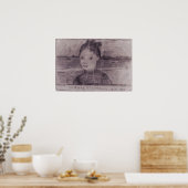 Modersohn-Becker - Portret van Hedwig Hagemann Poster (Keuken)