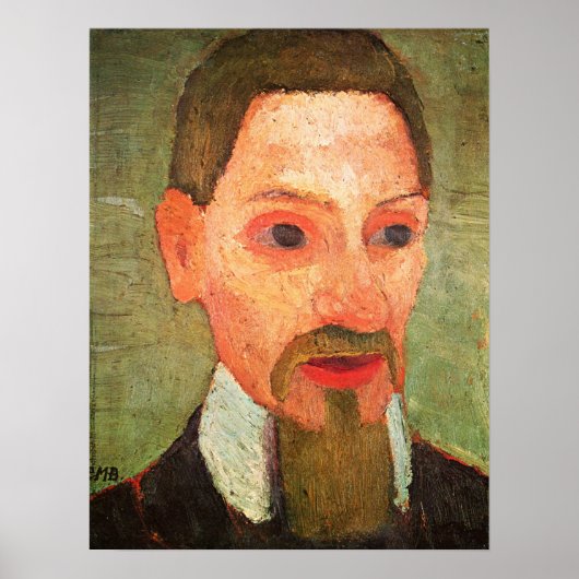 Modersohn-Becker - Portret van Rainer Maria Rilke Poster (Voorkant)