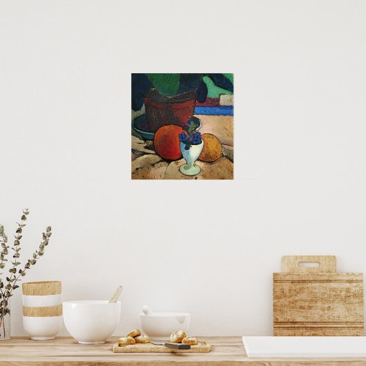 Modersohn-Becker - stil leven met Plant Lemon Poster (Keuken)