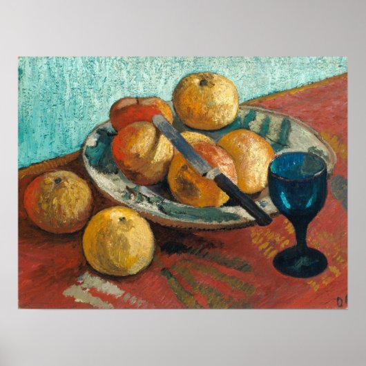 Modersohn-Becker - Stilleven met appels & glas Poster (Voorkant)