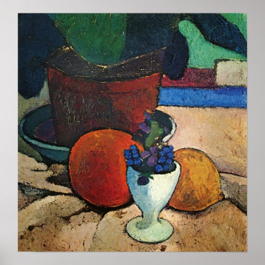 Modersohn-Becker - Stilleven met plant citroen Poster (Voorkant)