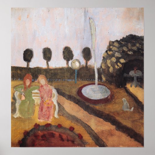 Modersohn-Becker - Vrouwen in de tuin Poster (Voorkant)
