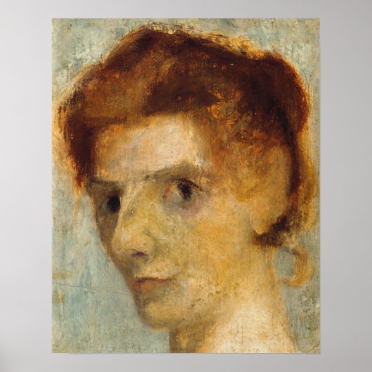 Modersohn-Becker - Zelfportret 1898 Poster (Voorkant)