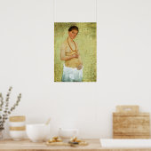 Modersohn-Becker - Zelfportret, 6e verjaardag Poster (Keuken)