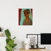 Modersohn-Becker - Zelfportret met hoed en sluier Poster (Thuiskantoor)