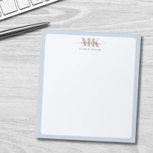 Modert Mocha Mousse Monogram Stof Blauw