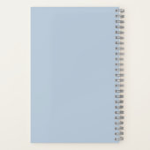 Modert Mocha Mousse Monogram Stof Blauw Notitieboek (Achterkant)