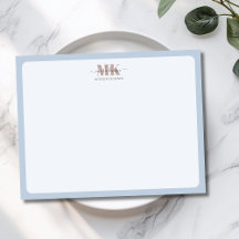 Modert Mocha Mousse Monogram Stof Blauw