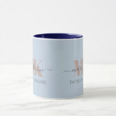 Modert Mocha Mousse Monogram Stofblauw Mok (Midden)