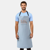 Modert Mocha Mousse Monogram Stofblauw Schort (Gedragen)