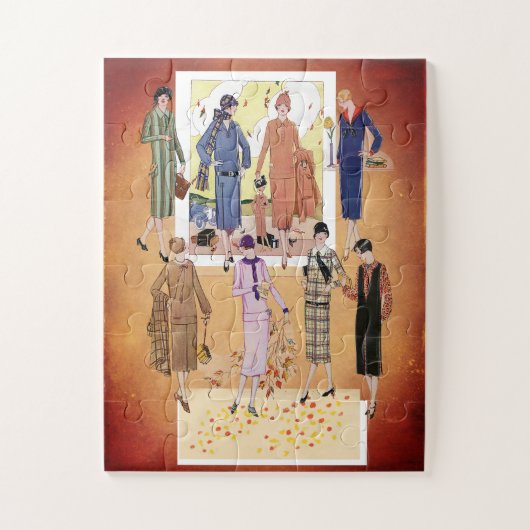 Modes in de herfstjazztijd Legpuzzel (Verticaal)