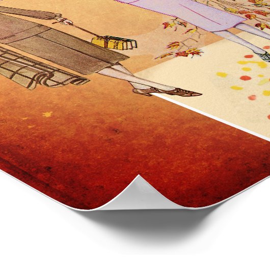 Modes in de herfstjazztijd Poster (Hoek)