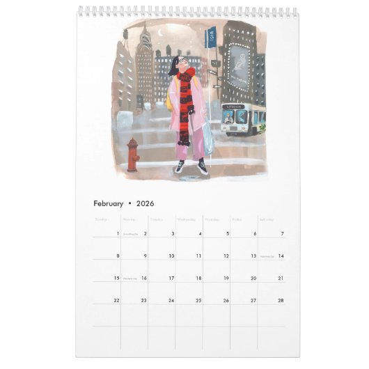 Modes of Transportation in NYC, 2026 Calendar  Kalender (Feb 2026)
