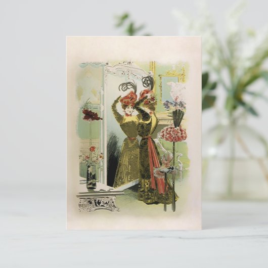 Modes Parijs - Uitnodigingen / RSVP #18 (Staand voorkant)