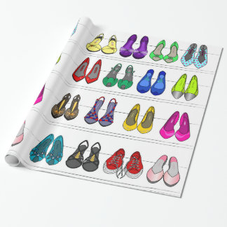 modes schoenen cadeaupapier