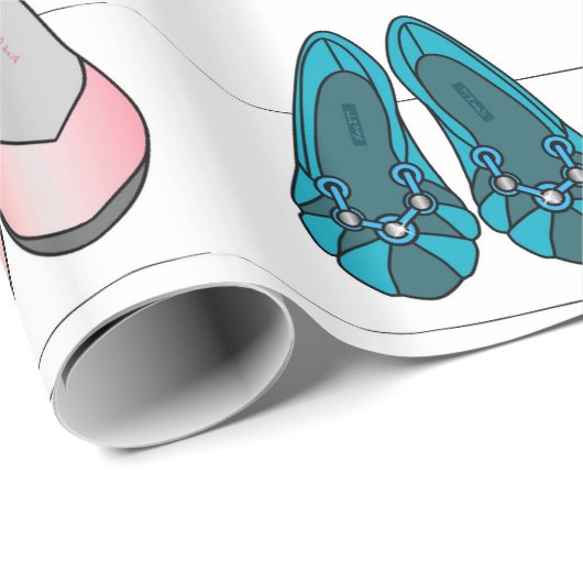 modes schoenen cadeaupapier (Rol Hoek)