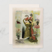 Modes van Parijs - Briefkaart / Uitnodiging / RSVP (Voorkant / Achterkant)