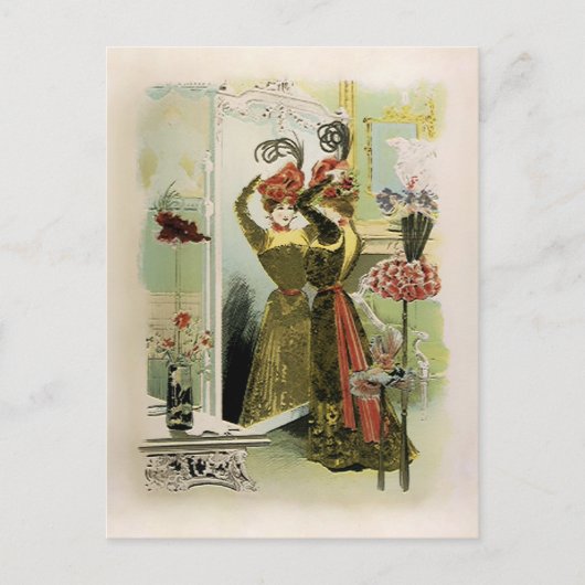 Modes van Parijs - Briefkaart / Uitnodiging / RSVP (Voorkant)