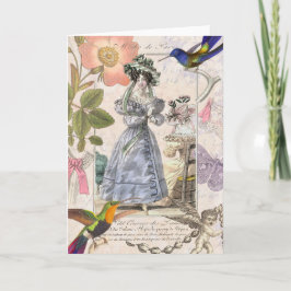 Modes van Parijs -  Girly Elegance Kaart